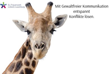 eine Giraffe und Frauenwerks Logo - Copyright: Ev. Frauenwerk