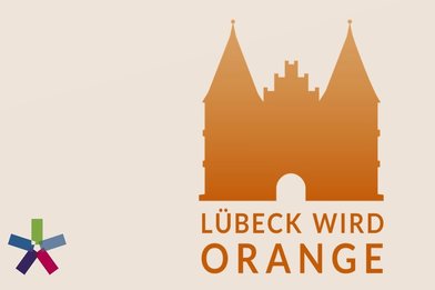 Logo Lübeck wird Orange - Copyright: Aktionsbündnis Lübeck wird orange