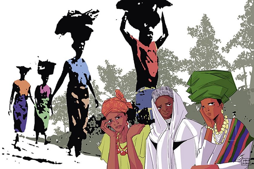 Zeichnung von Frauen  - Copyright: World-Day-of-Prayer-International-Committee-Inc..jpg