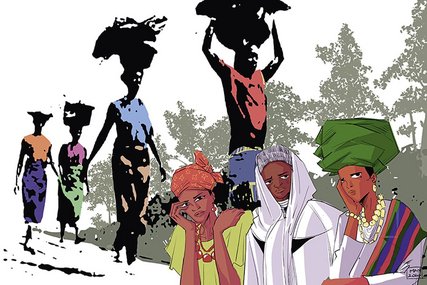 Zeichnung von Frauen  - Copyright: World-Day-of-Prayer-International-Committee-Inc..jpg