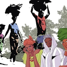 Zeichnung von Frauen 